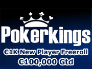 PokerKings New Player Freeroll