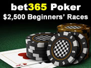 bet365 Poker $2,500 Beginners' Races