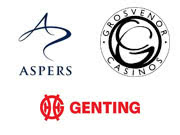 Aspers, Grosvenor and Genting Logos